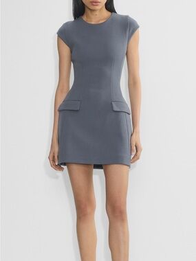Babaton Vintage Navy Priestly Mini Dress